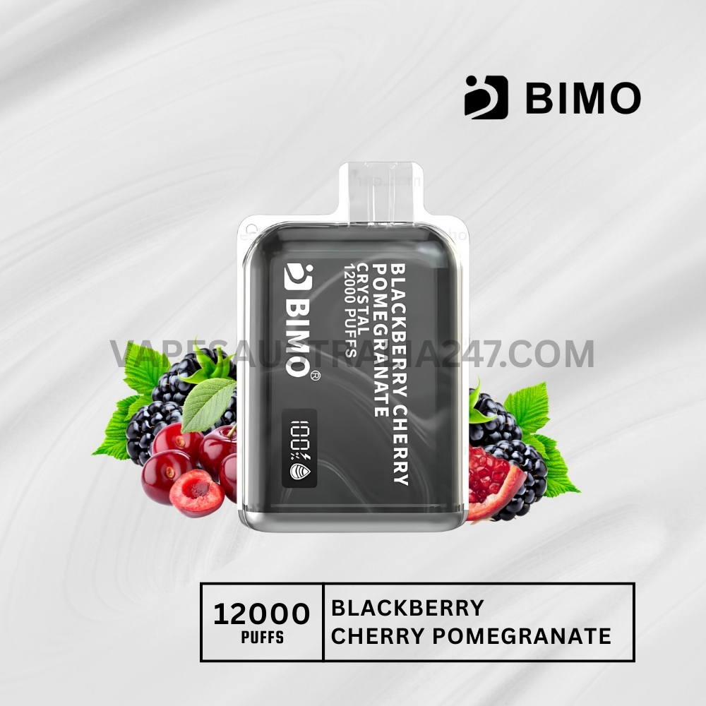 BIMO Crystal 12000 Puffs Blackberry Cherry Pomegranate BIMO Crystal 12000 Puffs Blackberry Cherry Pomegranate