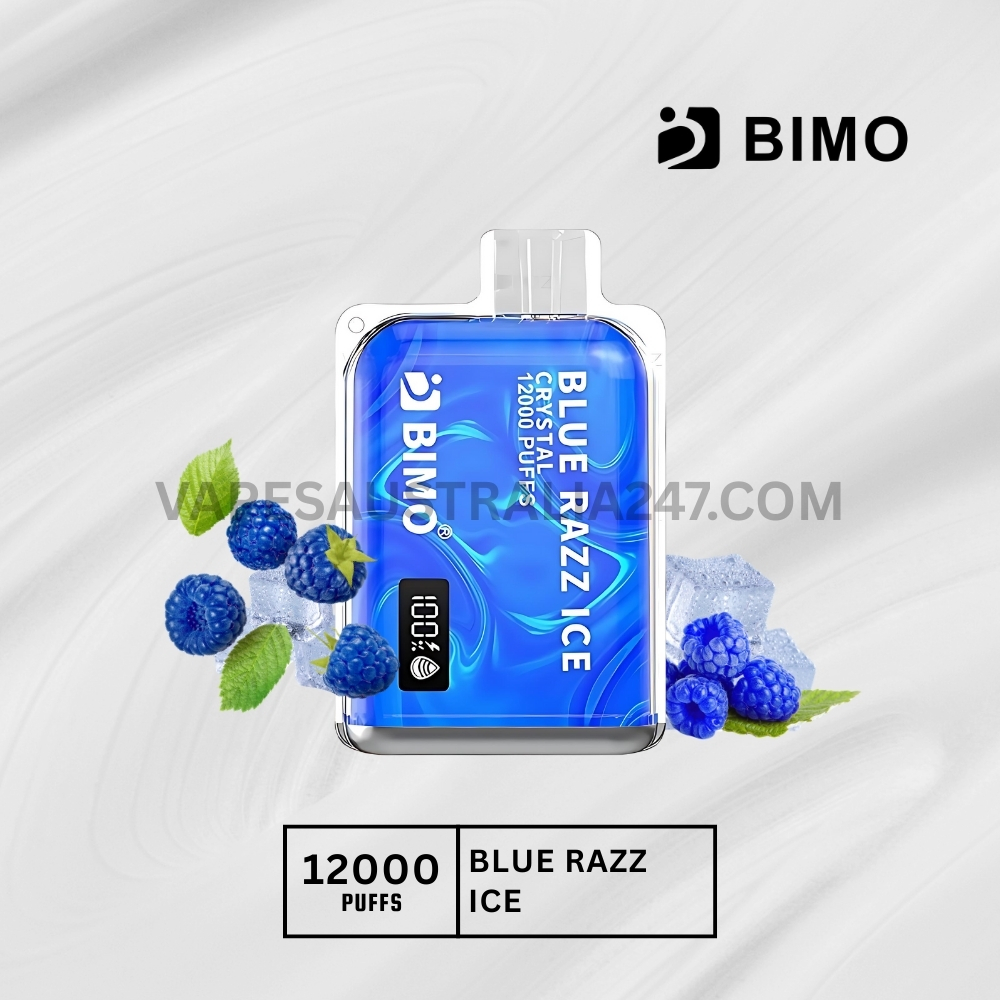 BIMO Crystal 12000 Puffs Blue Razz Ice BIMO Crystal 12000 Puffs Blue Razz Ice