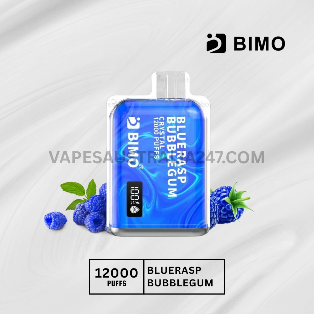 BIMO Crystal 12000 Puffs Bluerasp Bubblegum BIMO Crystal 12000 Puffs Bluerasp Bubblegum