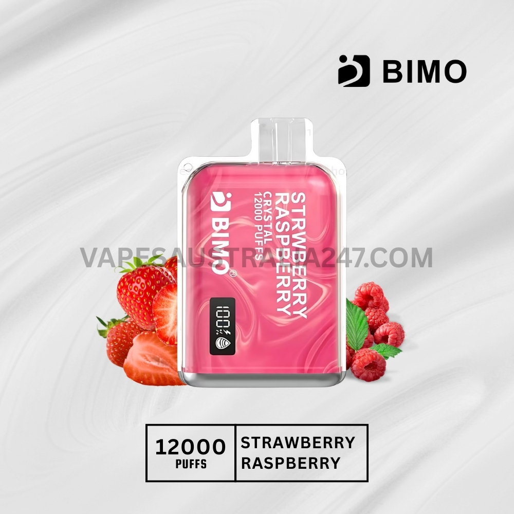 BIMO Crystal 12000 Puffs Strawberry Raspberry BIMO Crystal 12000 Puffs Strawberry Raspberry