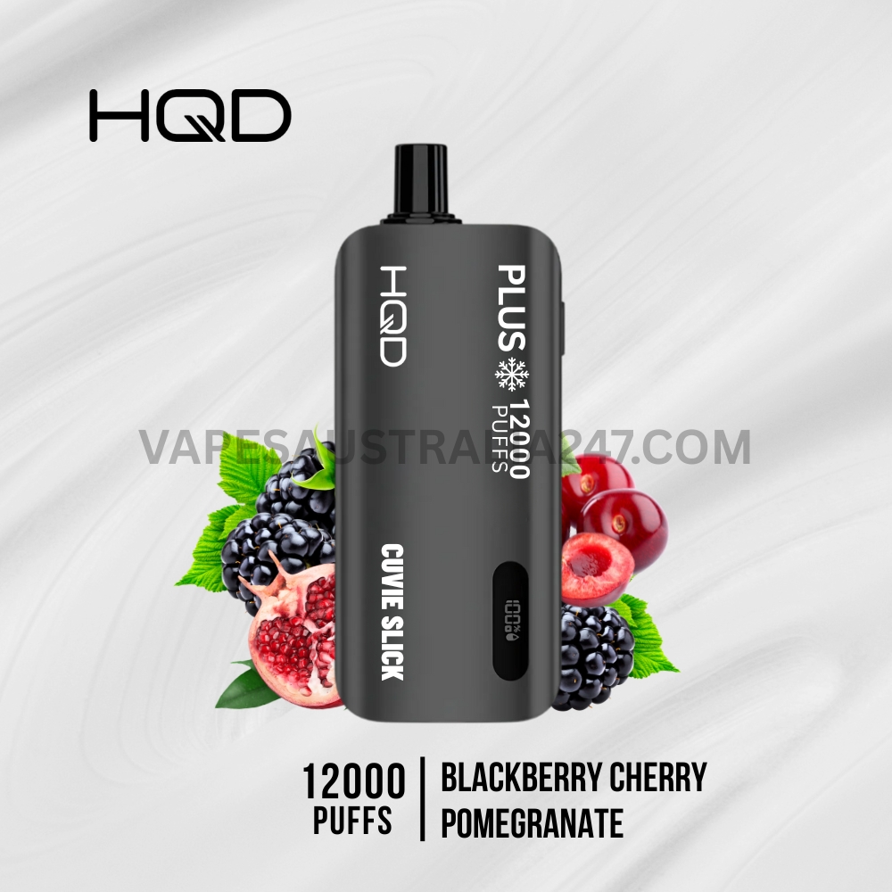 HQD Cuvie Slick Plus 12000 Puffs Blackberry Cherry Pomegranate HQD Cuvie Slick Plus 12000 Puffs Blackberry Cherry Pomegranate