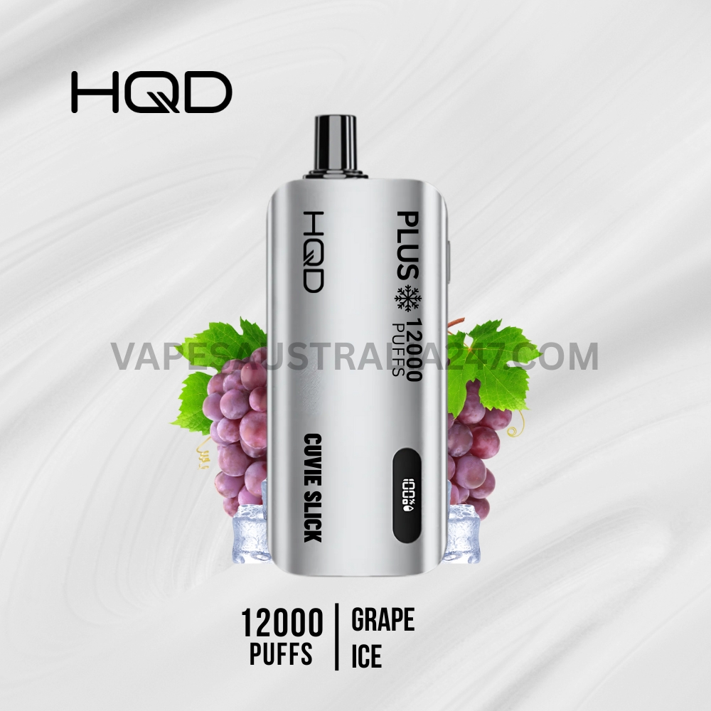 HQD Cuvie Slick Plus 12000 Puffs Grape Ice HQD Cuvie Slick Plus 12000 Puffs Grape Ice