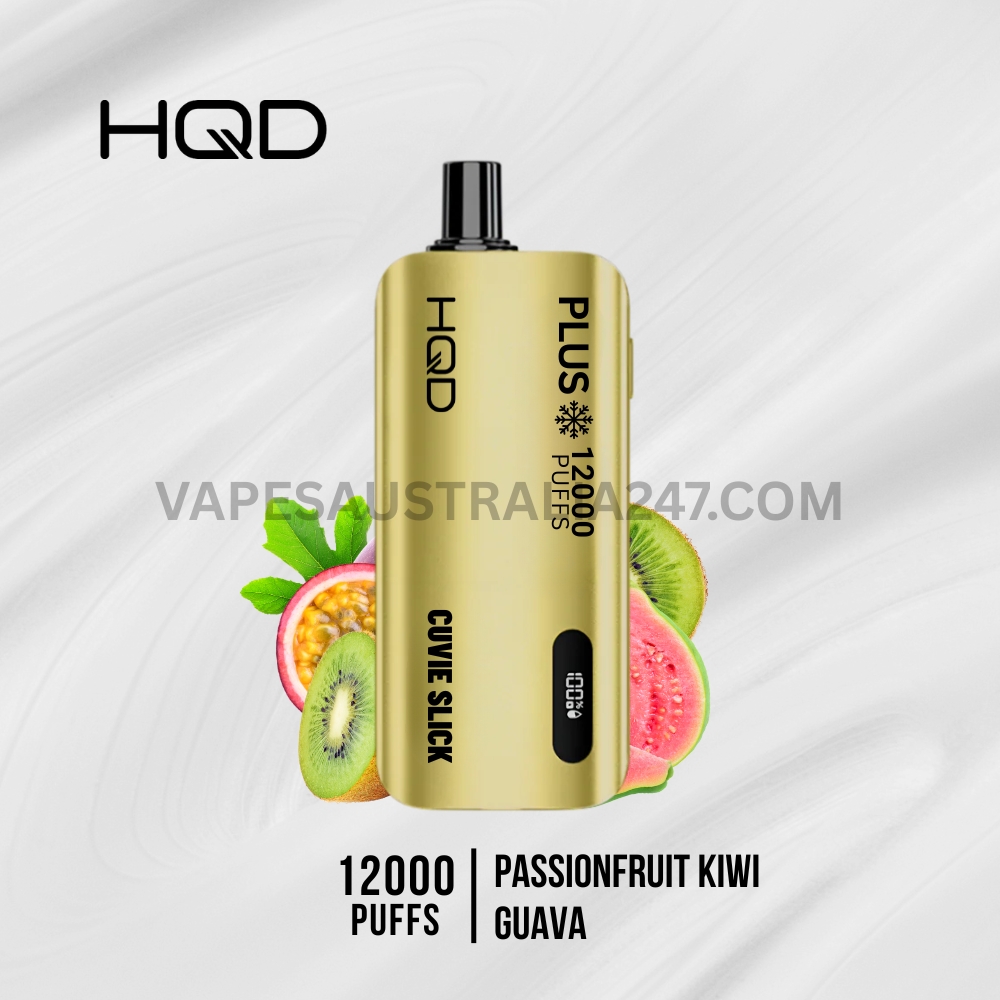 HQD Cuvie Slick Plus 12000 Puffs Passionfruit Kiwi Guava HQD Cuvie Slick Plus 12000 Puffs Passionfruit Kiwi Guava