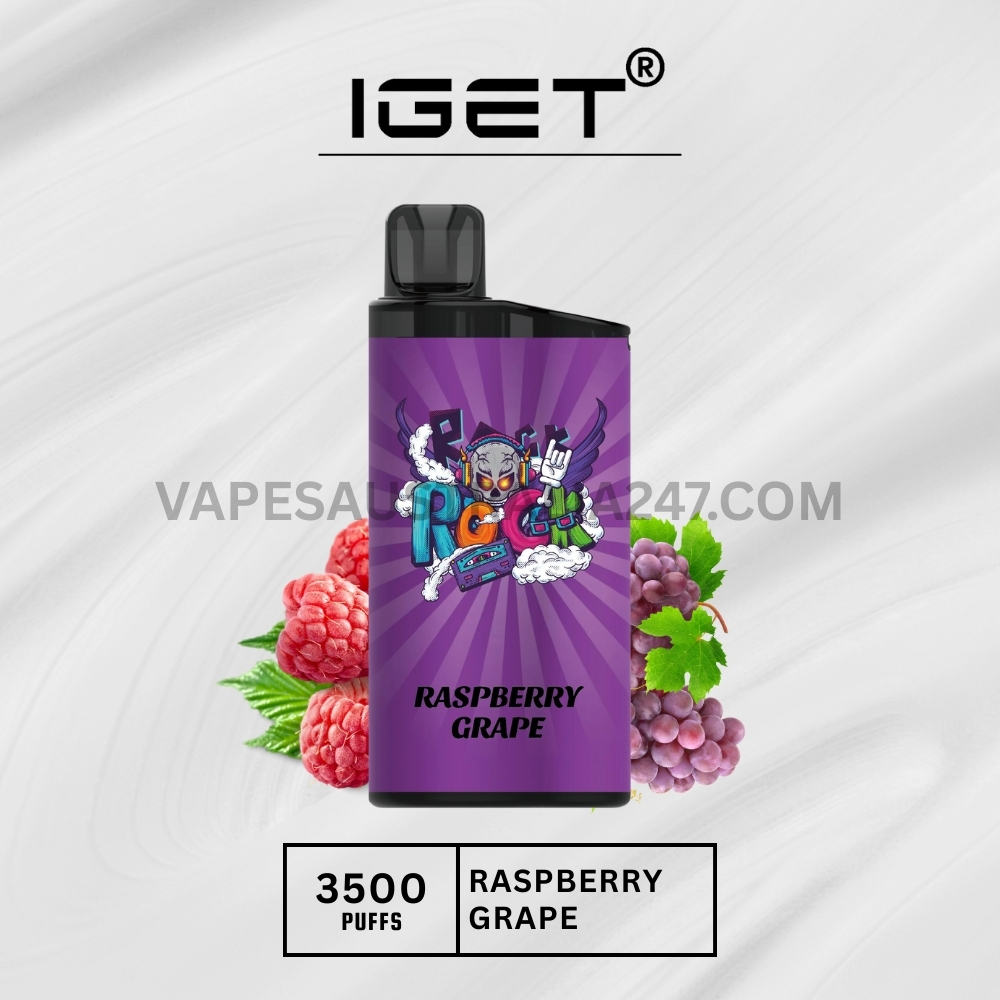 IGET Bar 3500 Puffs Raspberry Grape IGET Bar 3500 Puffs Raspberry Grape