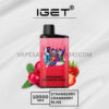 IGET Bar Pro 10000 Puffs Strawberry Cranberry Bliss