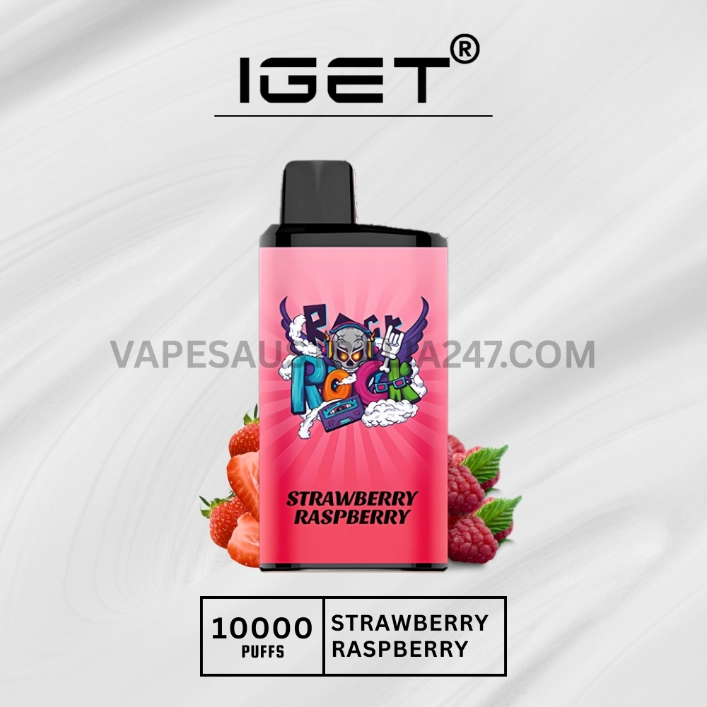 IGET Bar Pro 10000 Puffs Strawberry Raspberry IGET Bar Pro 10000 Puffs Strawberry Raspberry