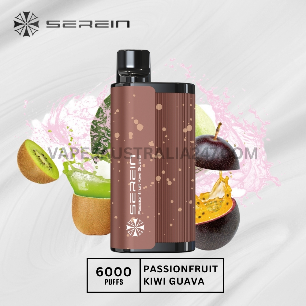 SEREIN Hunter 6000 Puffs Passionfruit Kiwi Guava SEREIN Hunter 6000 Puffs Passionfruit Kiwi Guava
