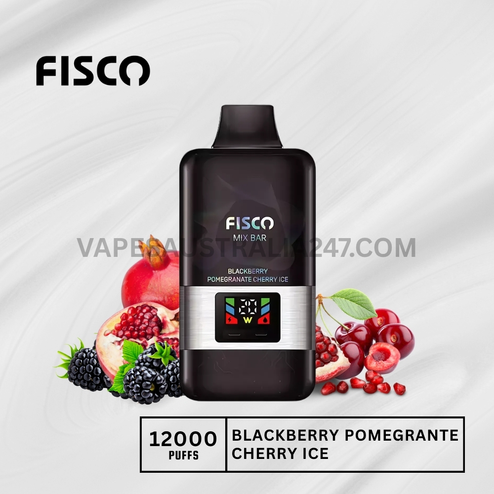 FISCO Mix Bar 12000 Puffs Blackberry Pomegranate Cherry Ice FISCO Mix Bar 12000 Puffs Blackberry Pomegranate Cherry Ice