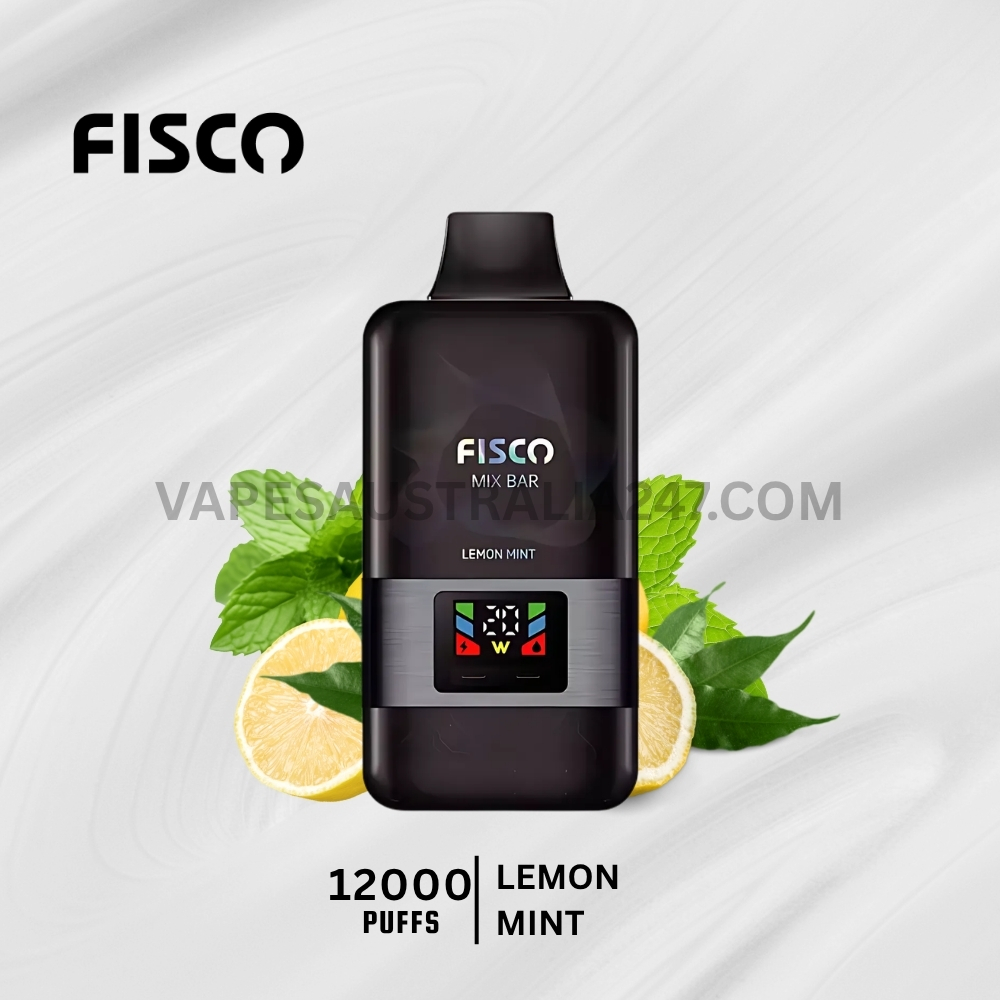 FISCO Mix Bar 12000 Puffs Lemon Mint FISCO Mix Bar 12000 Puffs Lemon Mint