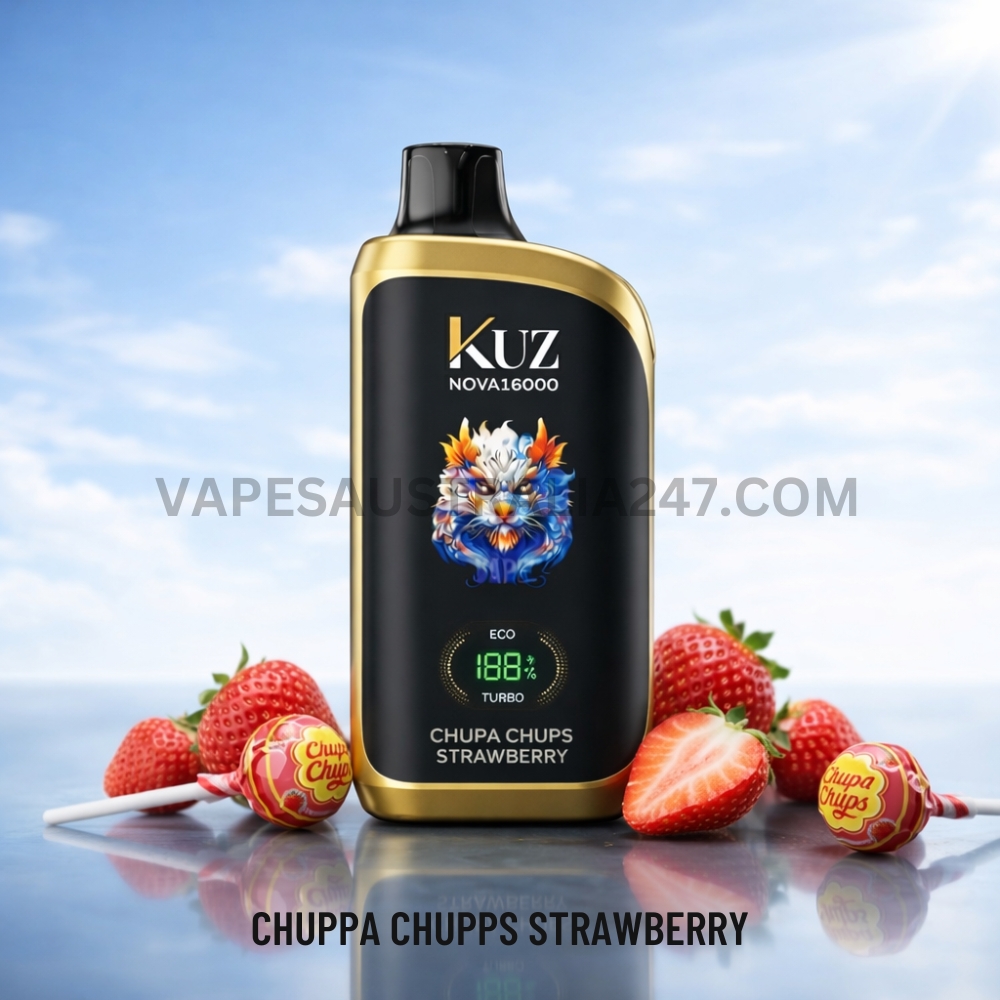 KUZ Nova 16000 Puffs Chuppa Chupps Strawberry KUZ Nova 16000 Puffs Chuppa Chupps Strawberry
