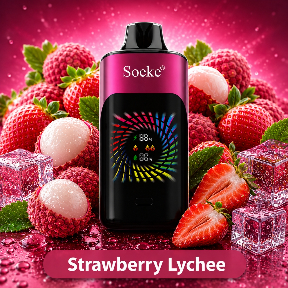 SOEKE S9 28000 Puffs Strawberry Lychee SOEKE S9 28000 Puffs Strawberry Lychee